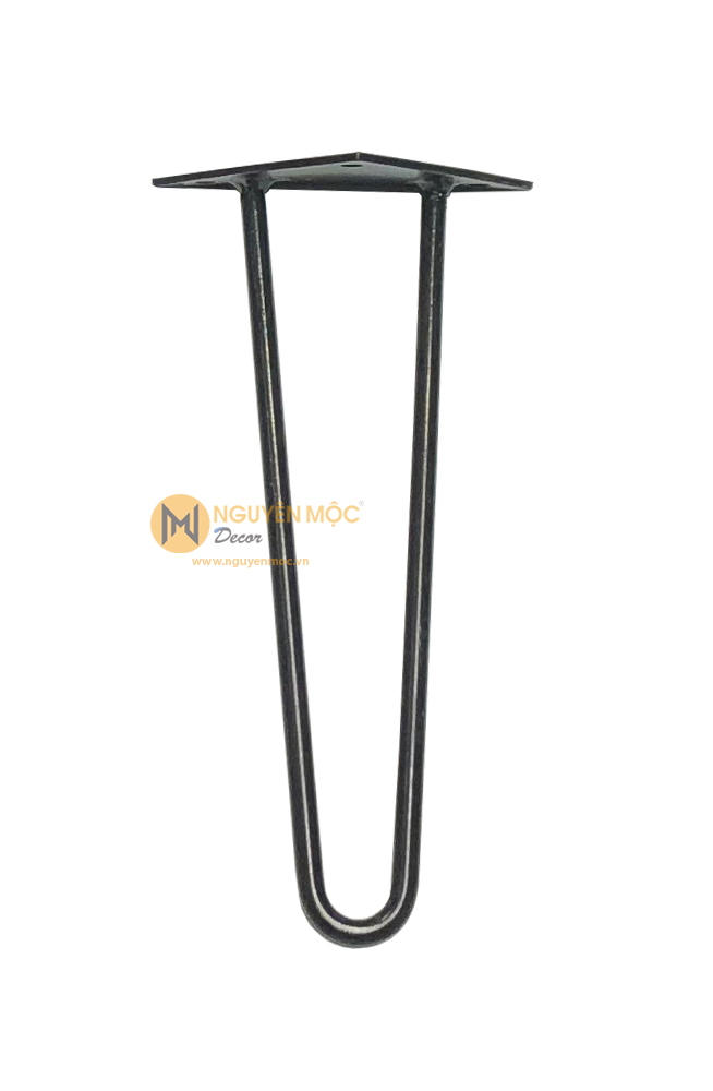 Chân sắt Hairpin màu đen Chân sắt Hairpin màu đen