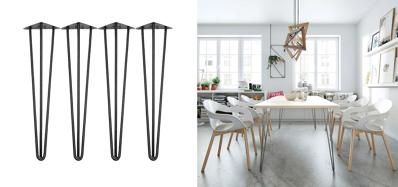 Chân sắt Hairpin 70cm Chân sắt Hairpin 70cm