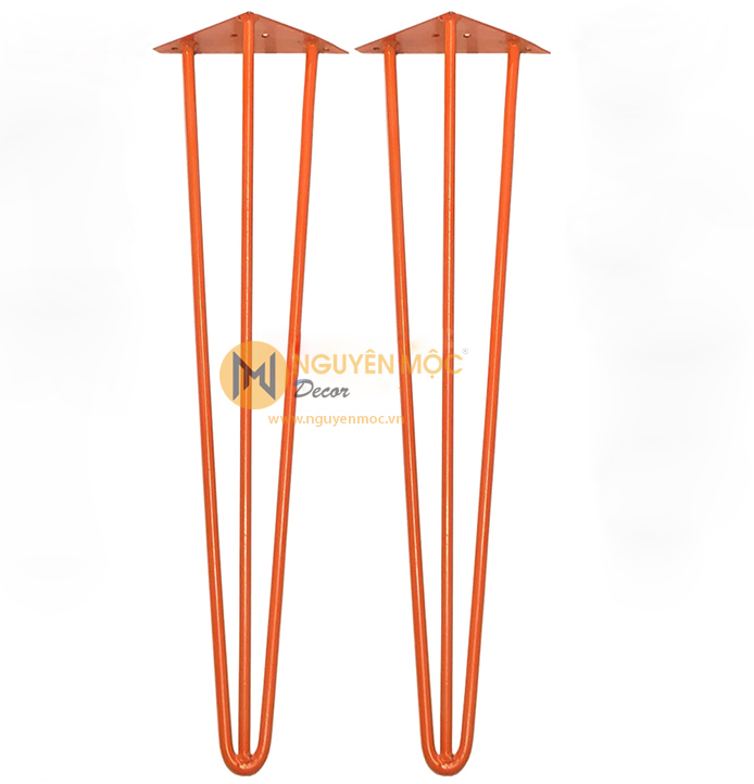 Chan ban sat 70cm mau cam Chân bàn sắt 70cm màu cam