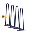 Chân Bàn Sắt Hairpin 40cm màu xanh