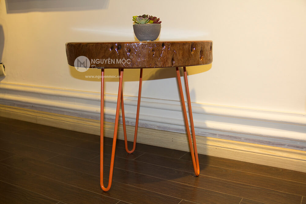 Chân bàn hairpin 40cm màu cam