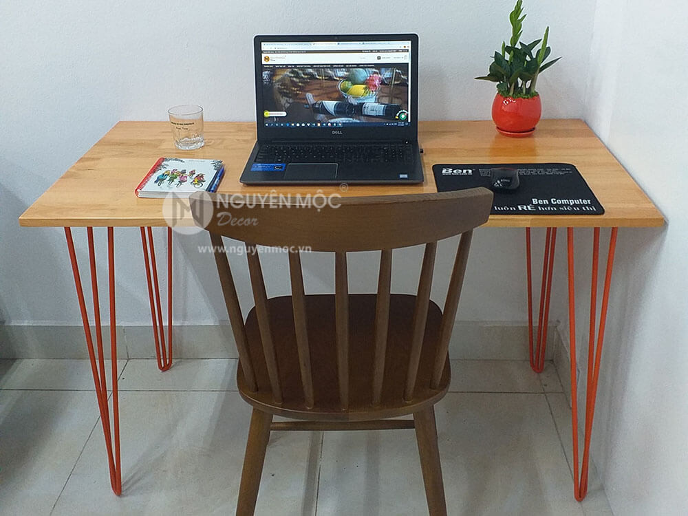 Chân hairpin 72cm màu cam