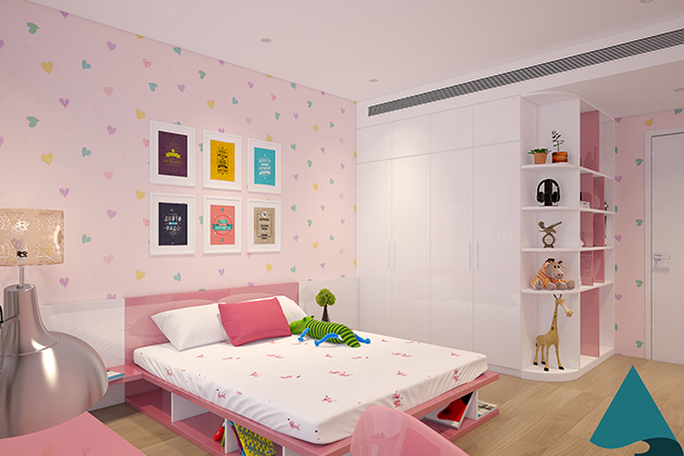 Thiết kế màu sắc phòng ngủ cho bé