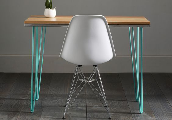 bàn làm việc chân sắt hairpin