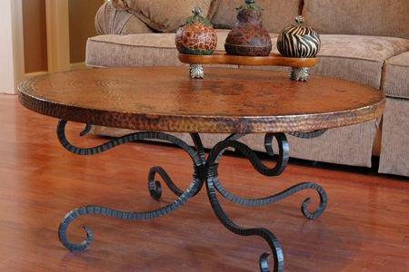 bàn trà gỗ chân sắt