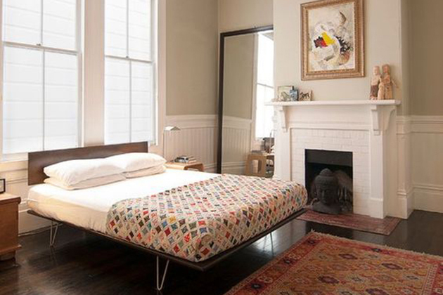 giường ngủ chân sắt