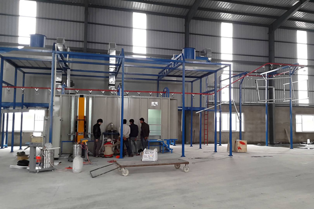 hệ thống dây chuyền sơn tĩnh điện