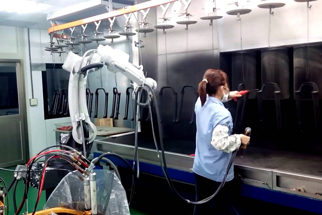 quy trình phun sơn tĩnh điện