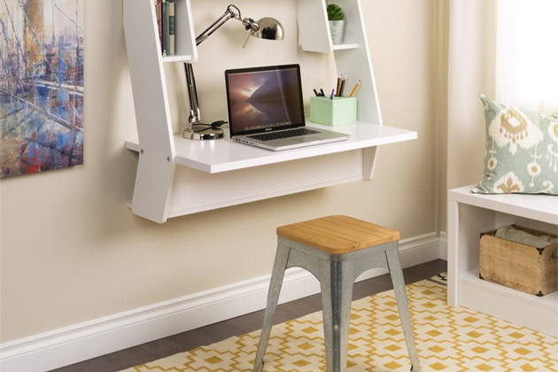 sử dụng bàn treo cho thiết kế phòng ngủ