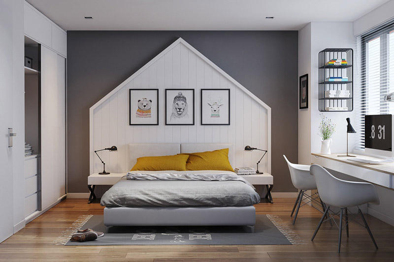 thiết kế nội thất phòng ngủ đẹp, tiết kiệm