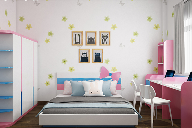 Trang trí phòng ngủ bé gái