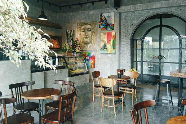 tranh nghệ thuật trang trí quán cafe phong cách retro