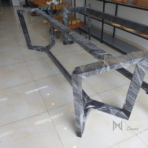 Khung chân bàn sắt hộp chữ V